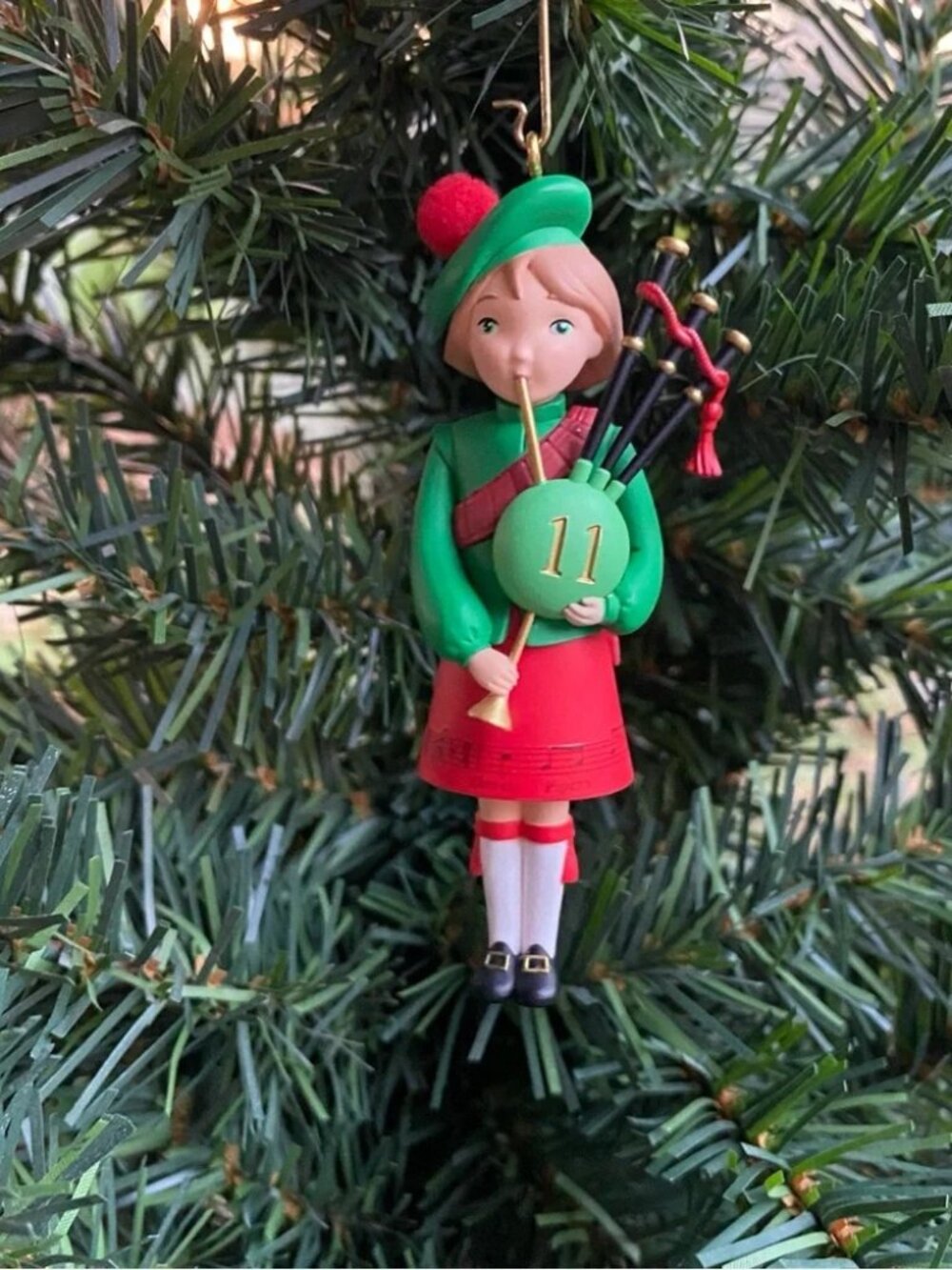 Hallmark 2021 11 Eleven Pipers Piping 12 Days of Christmas ornament